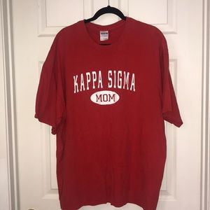 Kappa Sigma Mom red cotton T Shirt